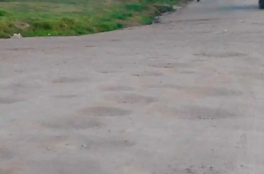 El Martillo: "Parece la luna de los cráteres que hay"