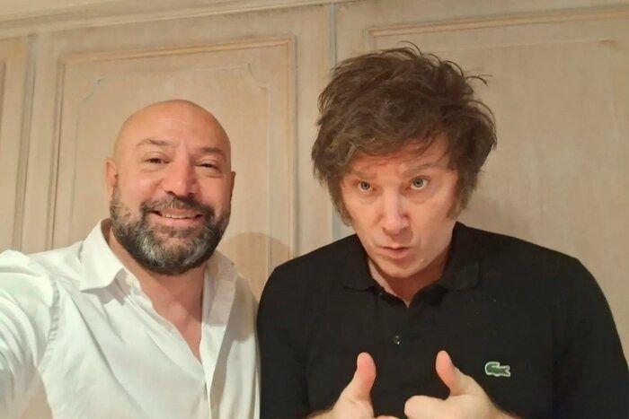 Diego Spagnuolo y Javier Milei