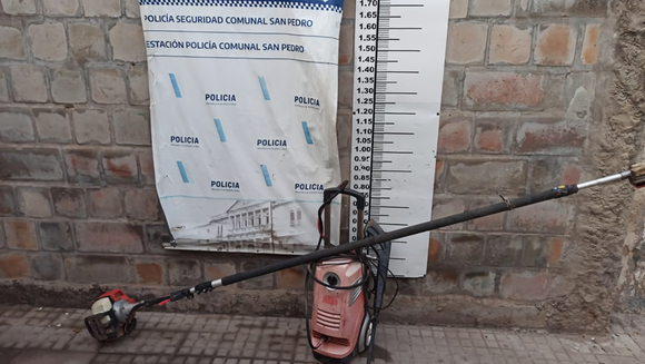 Secuestraron herramientas robadas: el delincuente las descartó cuando huía