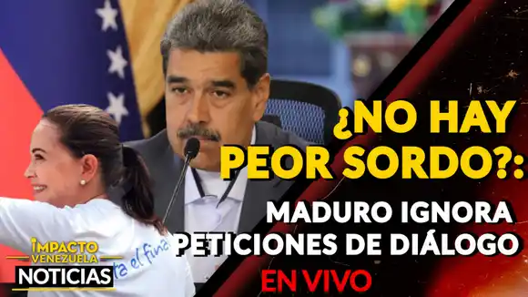¿NO HAY PEOR SORDO?: Maduro ignora peticiones de diálogo – VIDEO