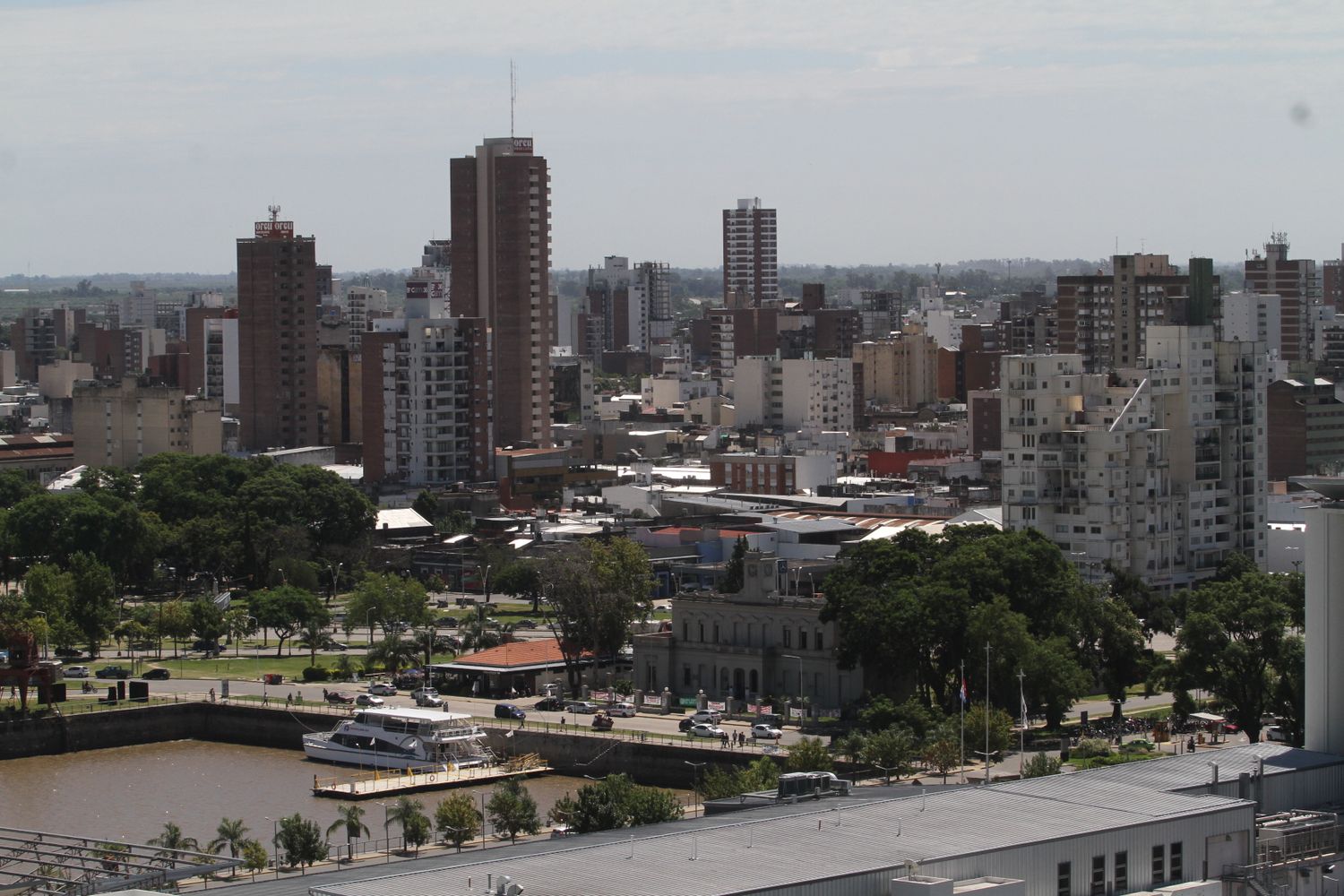 Vista aérea desde el dique II. Foto Mauricio Garín
