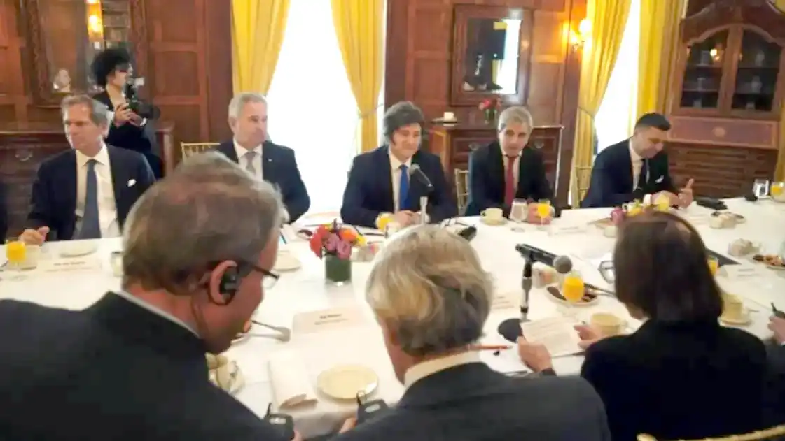 Javier Milei se reunió con empresarios en Nueva York