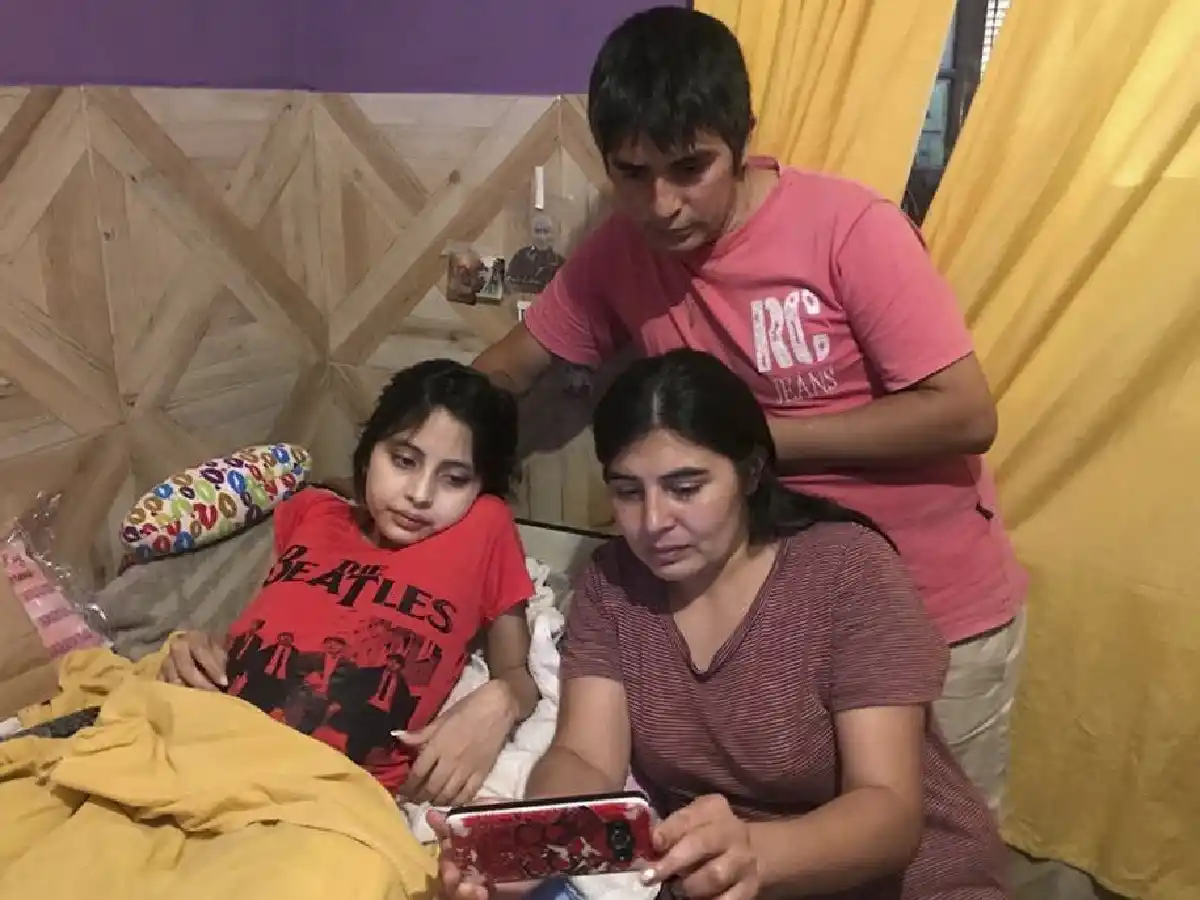 Trasladaron a Abigail a Buenos Aires para que continúe su tratamiento en el Hospital Austral