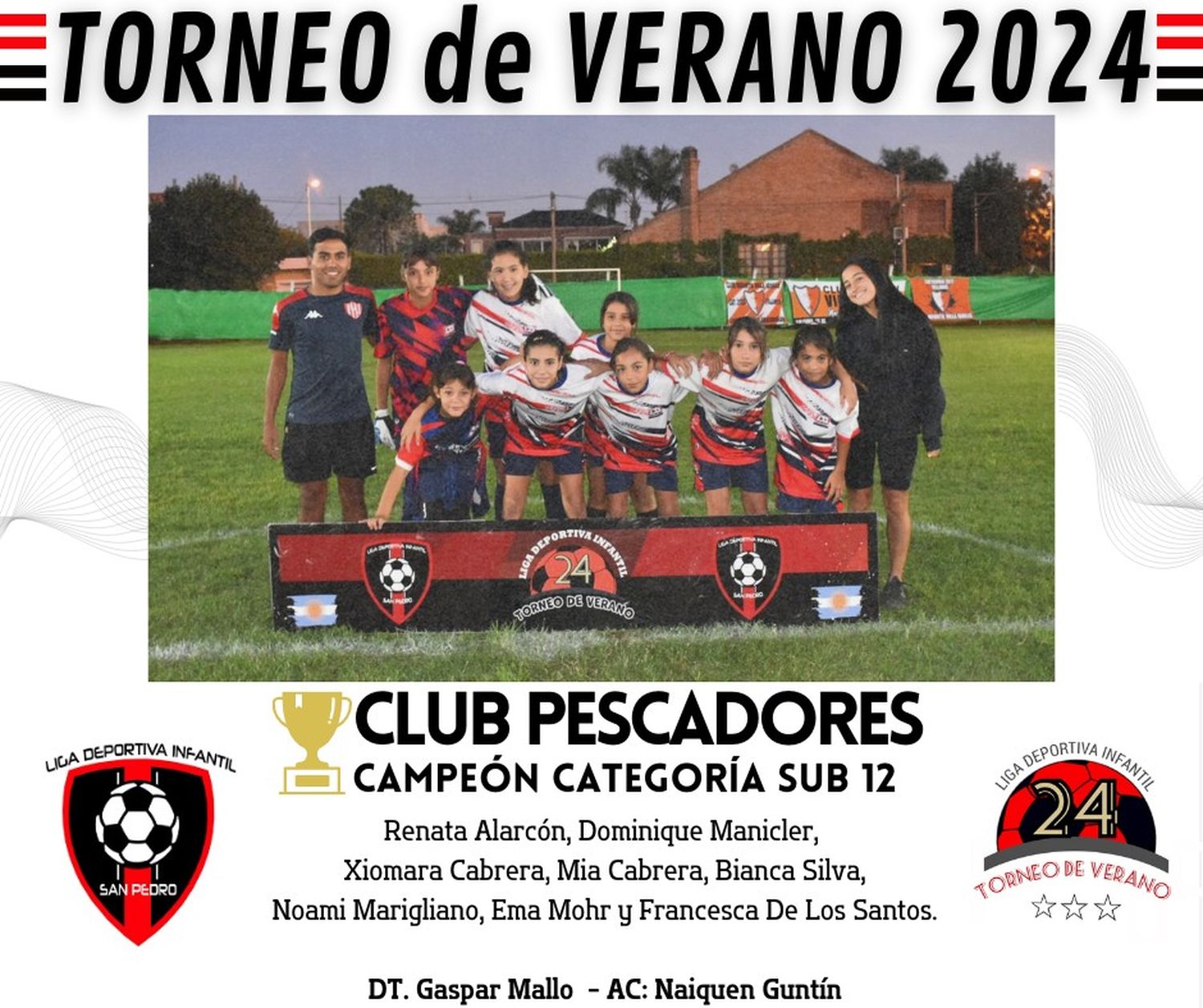 Torneo de verano 2024: Estos son los campeones del infantil