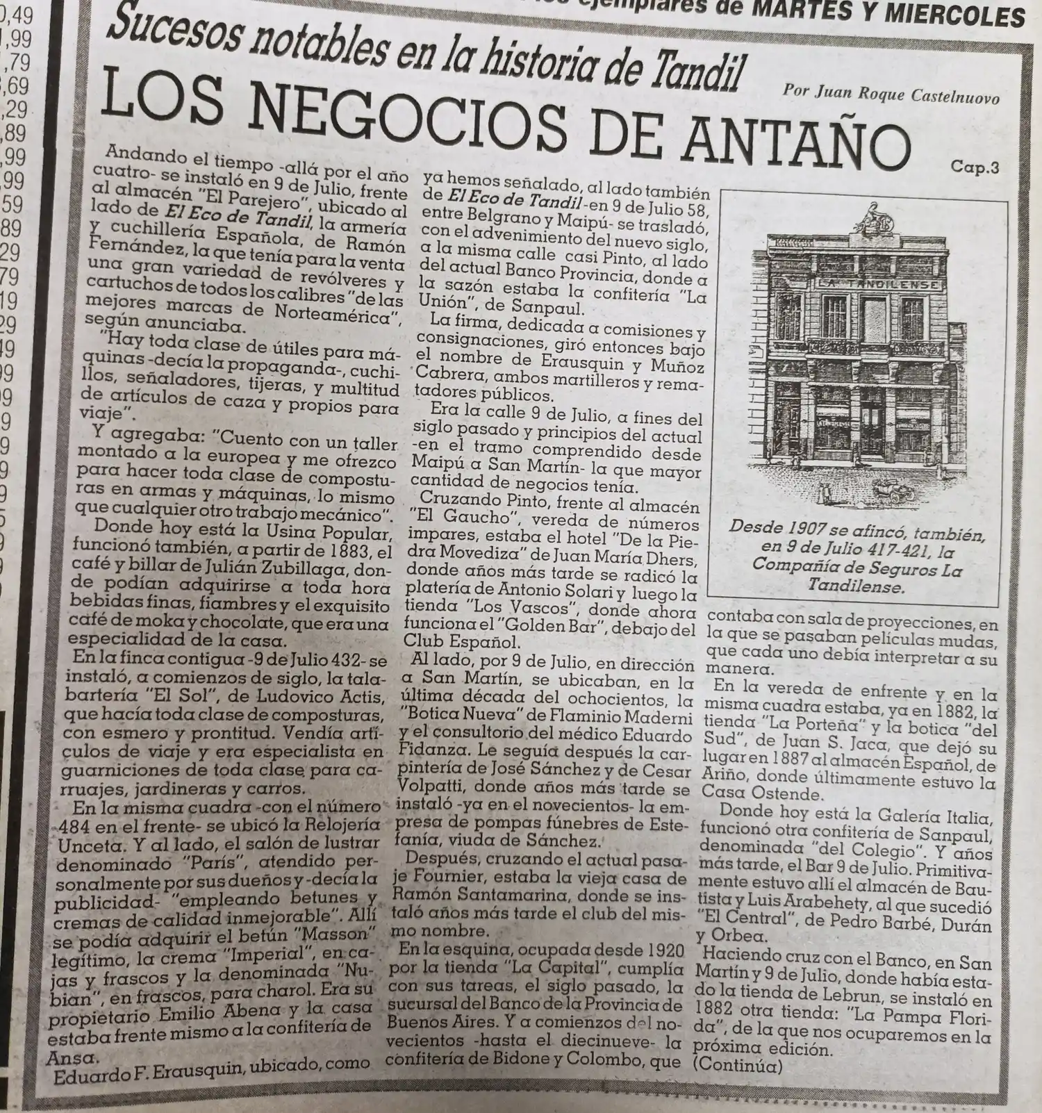 Los negocios de antaño    - Cap. 3