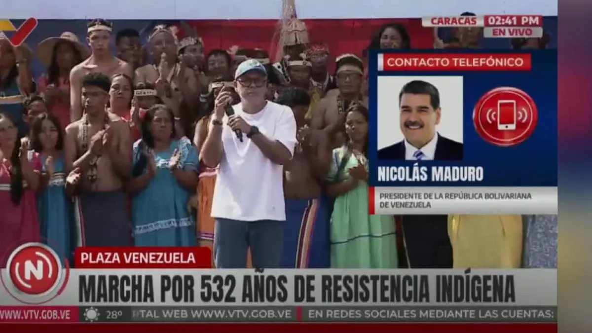 Maduro llama a la milicia indígena a prepararse para DEFENDER LA PAZ Y LA CONVIVENCIA DEL PAÍS
