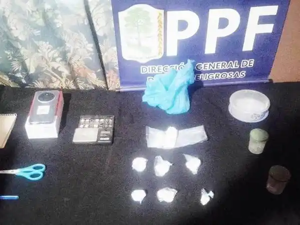 La Policía desbarató un centro de distribución 
de drogas en el barrio Virgen del Rosario