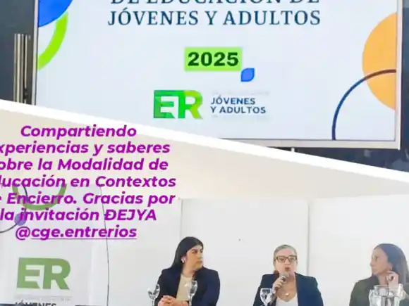 La Dirección de Educación Penitenciaria participó del Encuentro Provincial de Educación de Jóvenes y Adultos