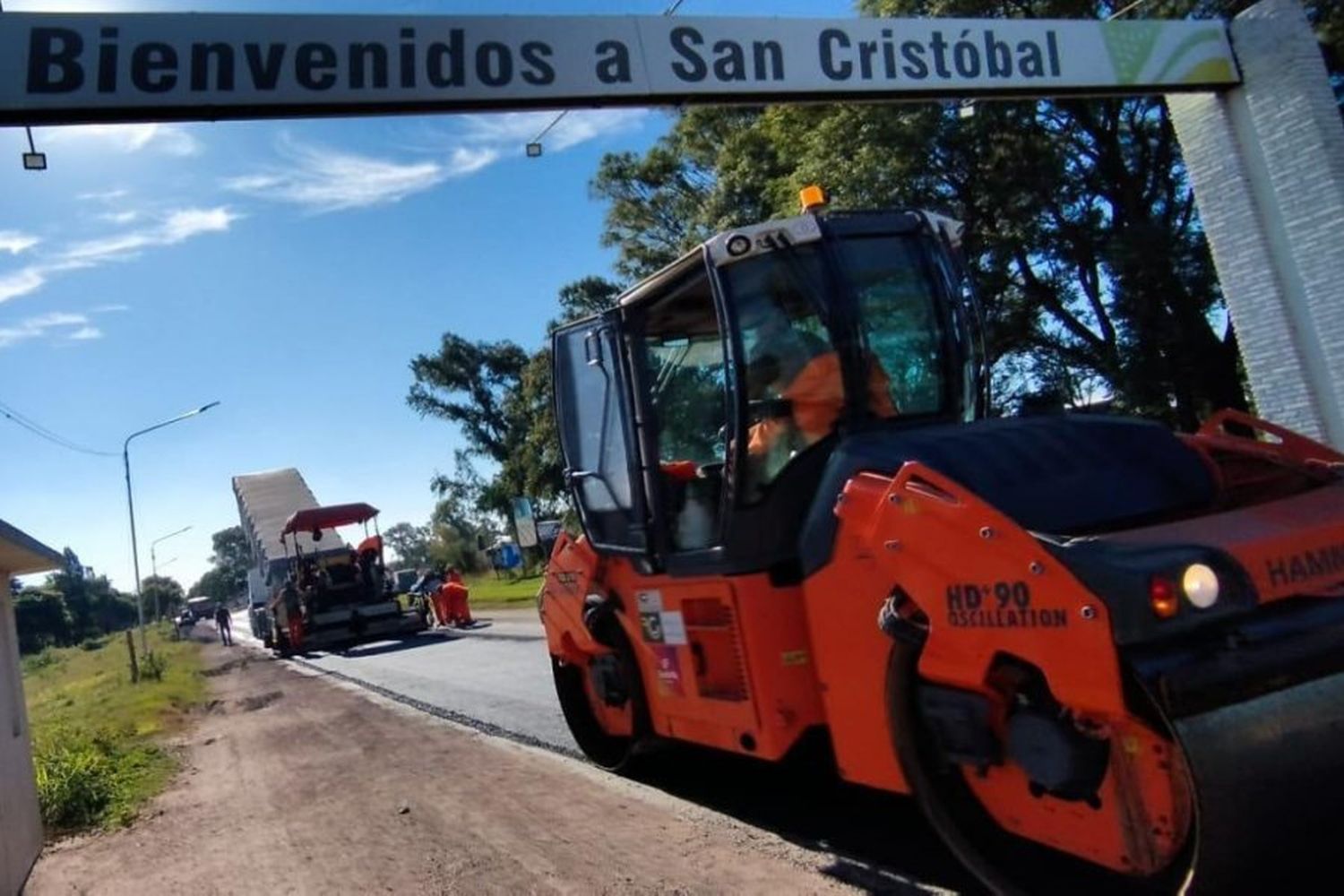 Durante los últimos días se viene abordando la zona urbana de San Cristóbal, sobre la Ruta Provincial N°2