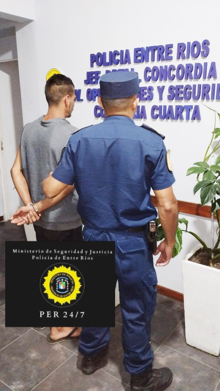 Un hombre fue detenido cuando intentaba robar chapas de un domicilio