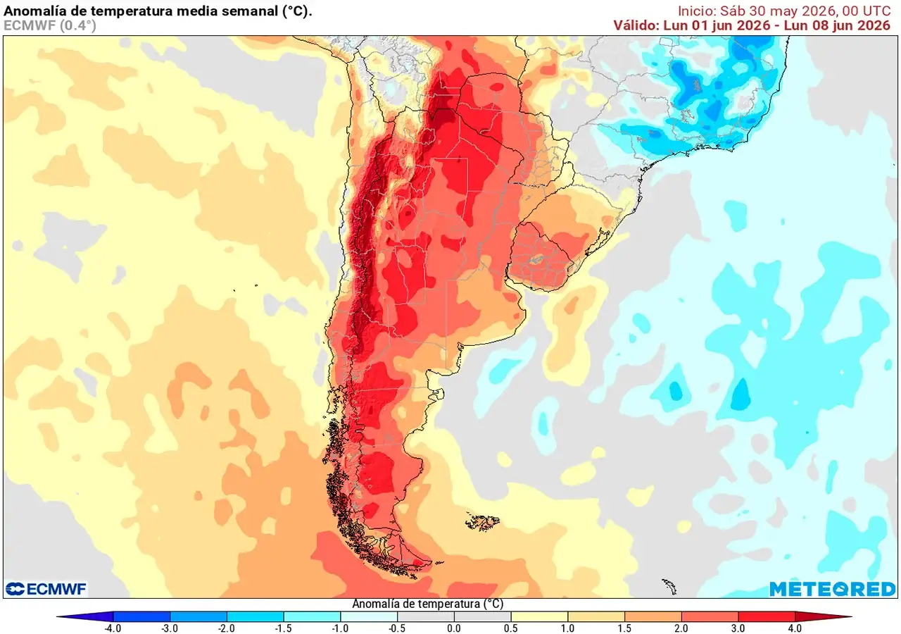 Temperaturas superiores y cambios en las lluvias