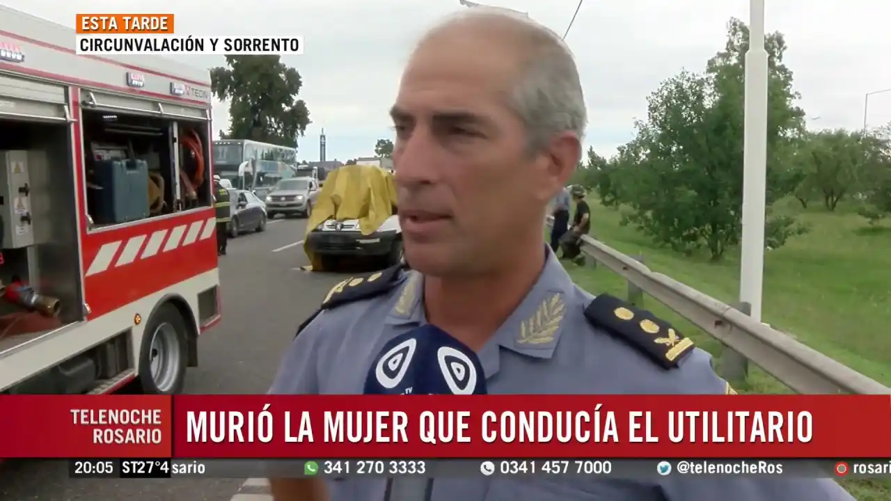 Accidente fatal en la circunvalación rosarina
