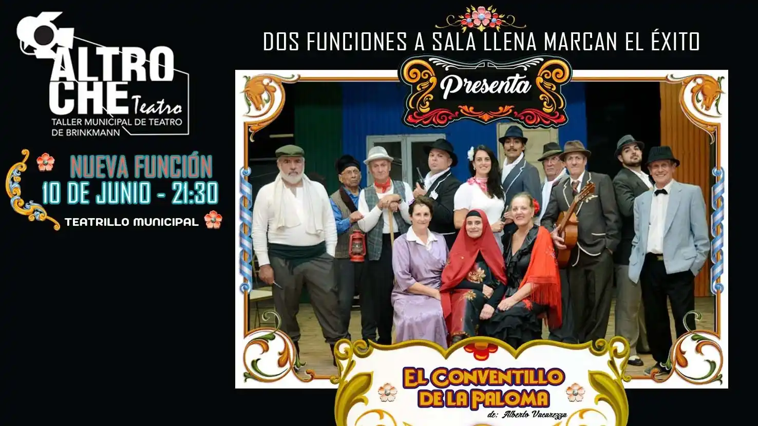 El folleto obra teatral de la escuela municipal que se representó en el año 2018