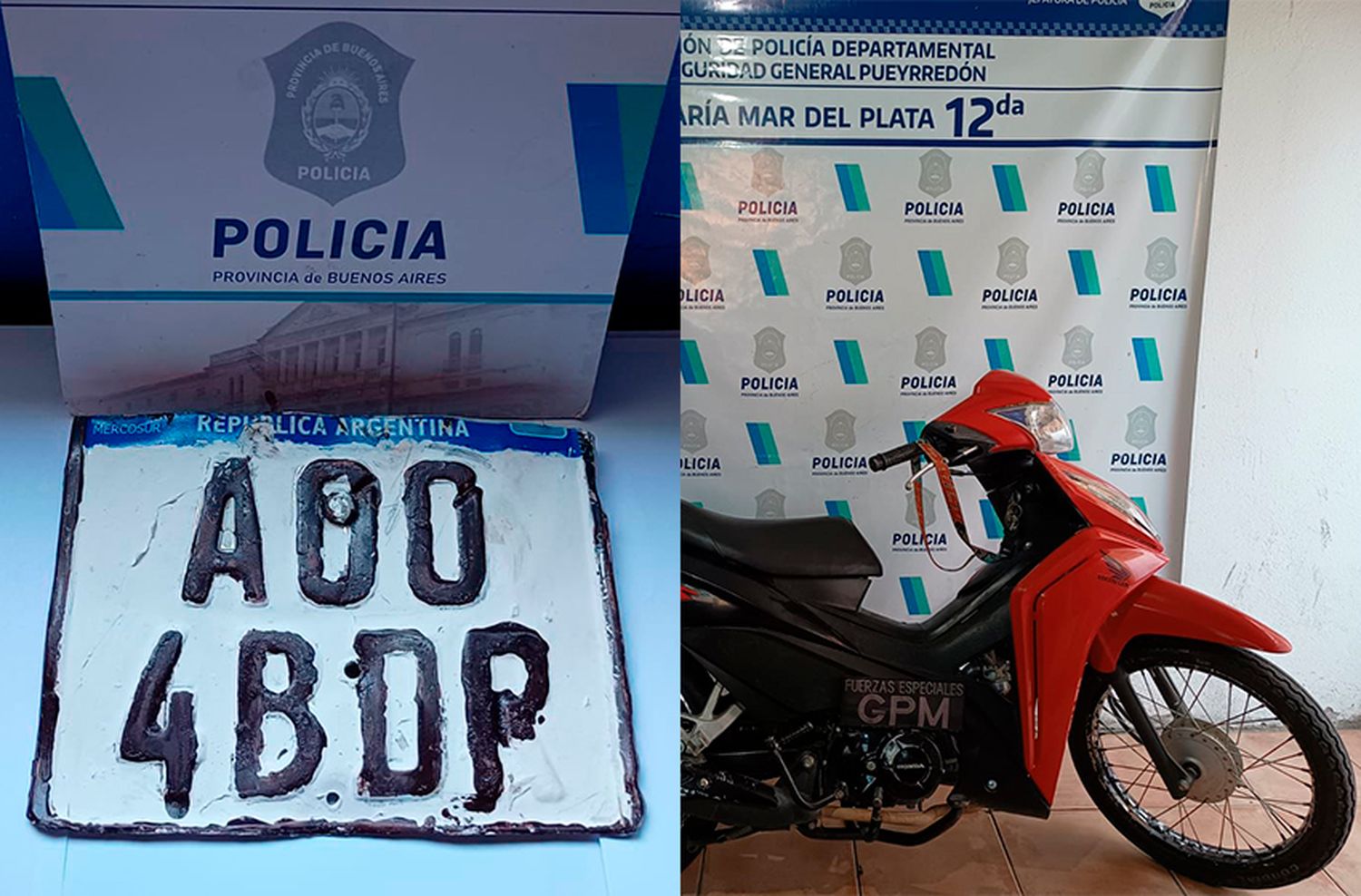 Con patente trucha circulaba con moto robada: tiene múltiples antecedentes