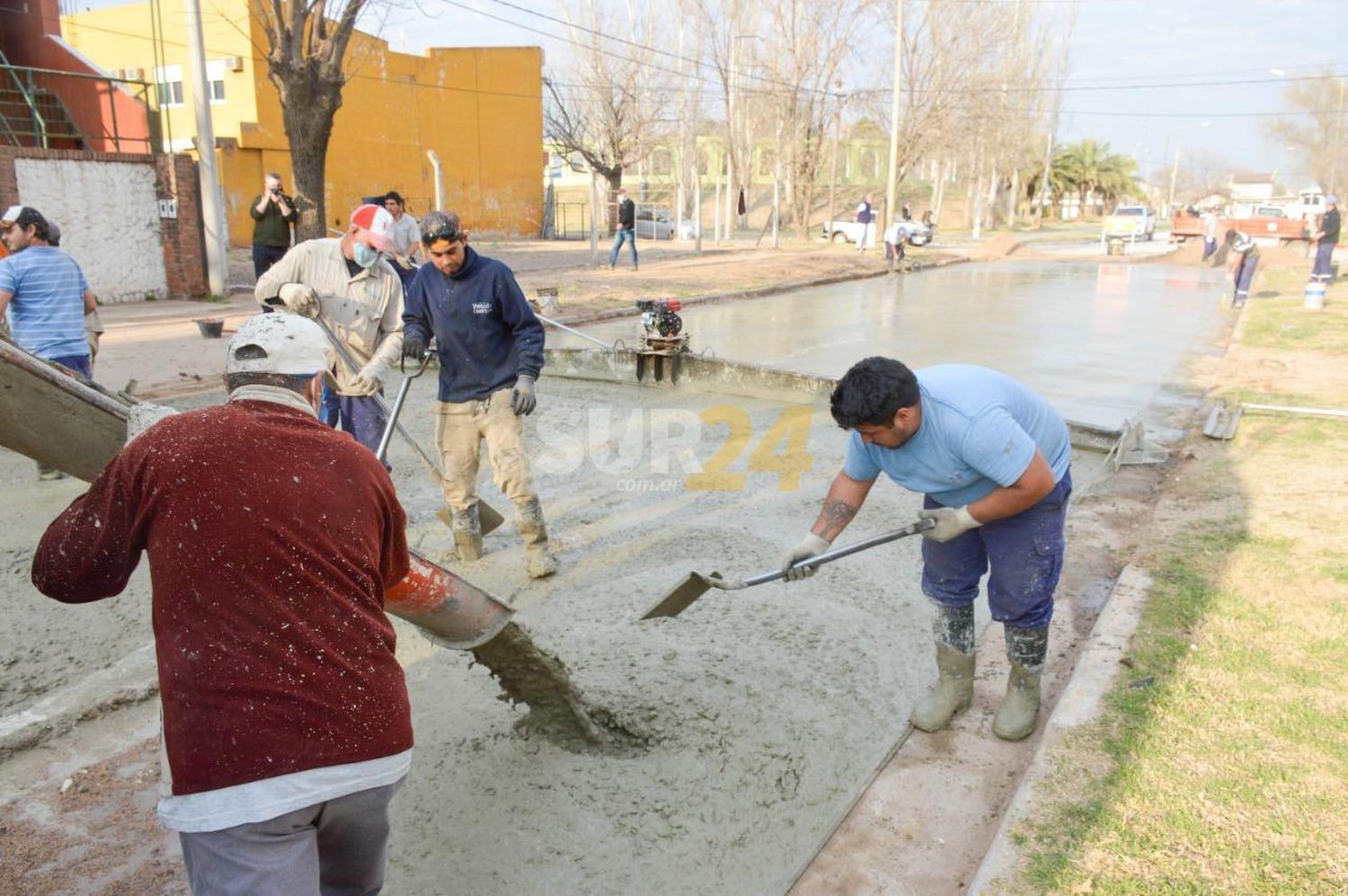 Pavimentaron Leoncio de la Barrera entre San Martín y Belgrano