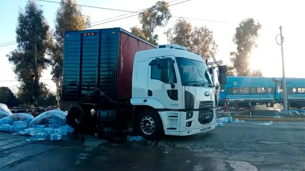 Pese al fuerte impacto, no hubo heridos de gravedad