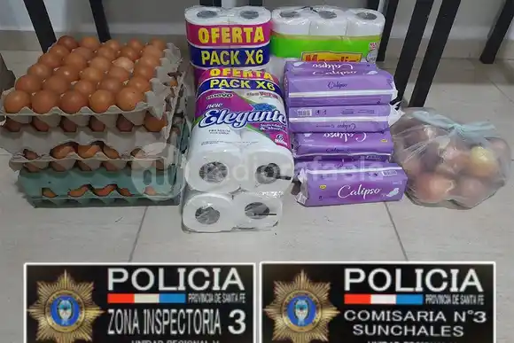 Recuperaron mercadería robada de un depósito en Sunchales