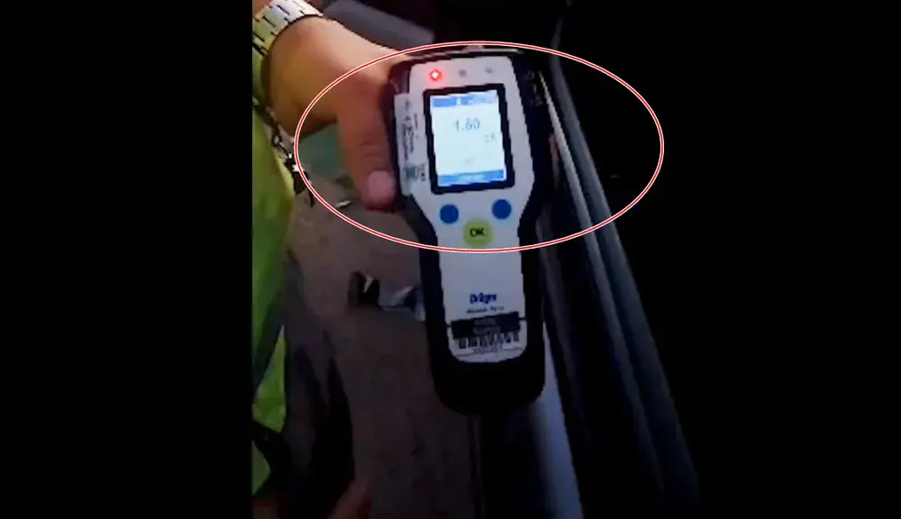 El registro de uno de los sujetos marcó 1,60 g/l de alcohol en sangre
