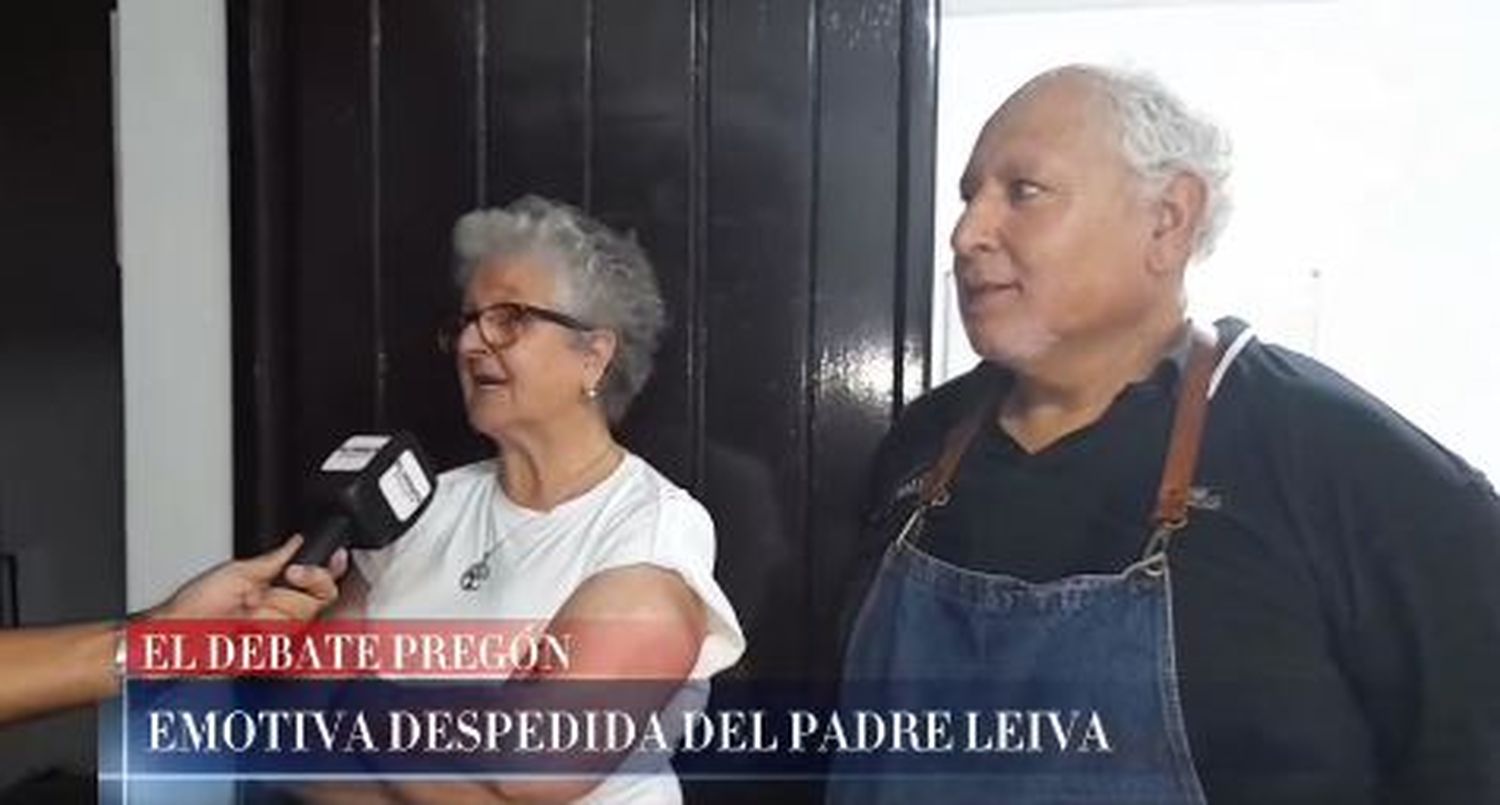 EMOTIVA DESPEDIDA DEL PADRE LEIVA