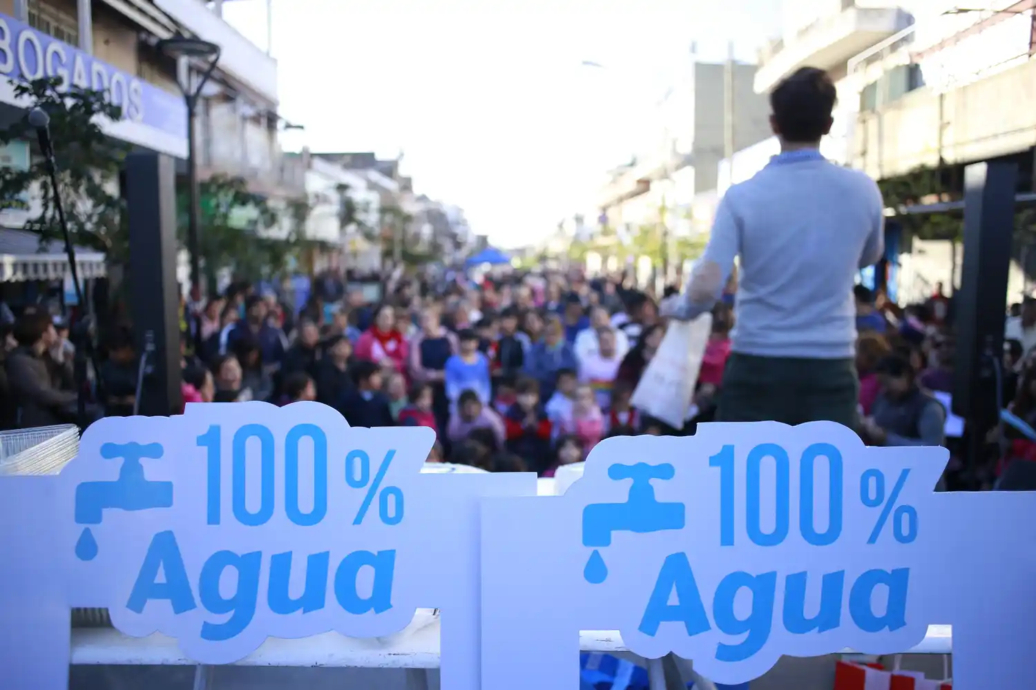 Tres de Febrero llegó al 100% de cobertura de agua potable