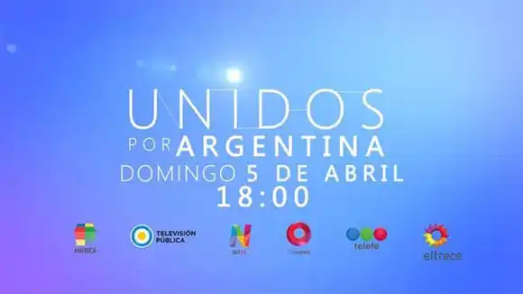 Este domingo a las 18:00 mirá #UnidosPorArgentina