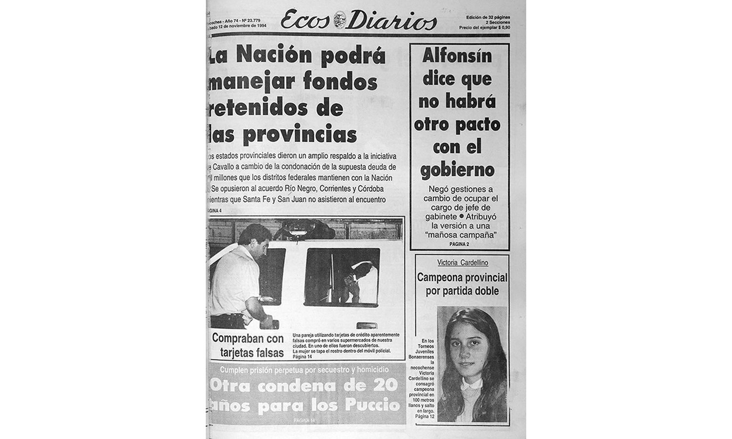 Sábado 12 de noviembre de 1994