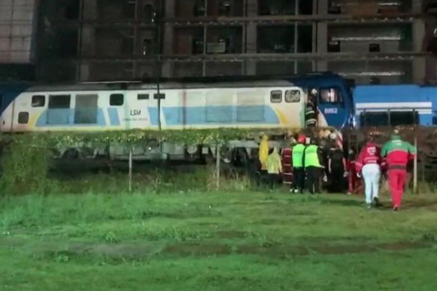 Palermo: chocaron de frente dos trenes de la línea San Martín