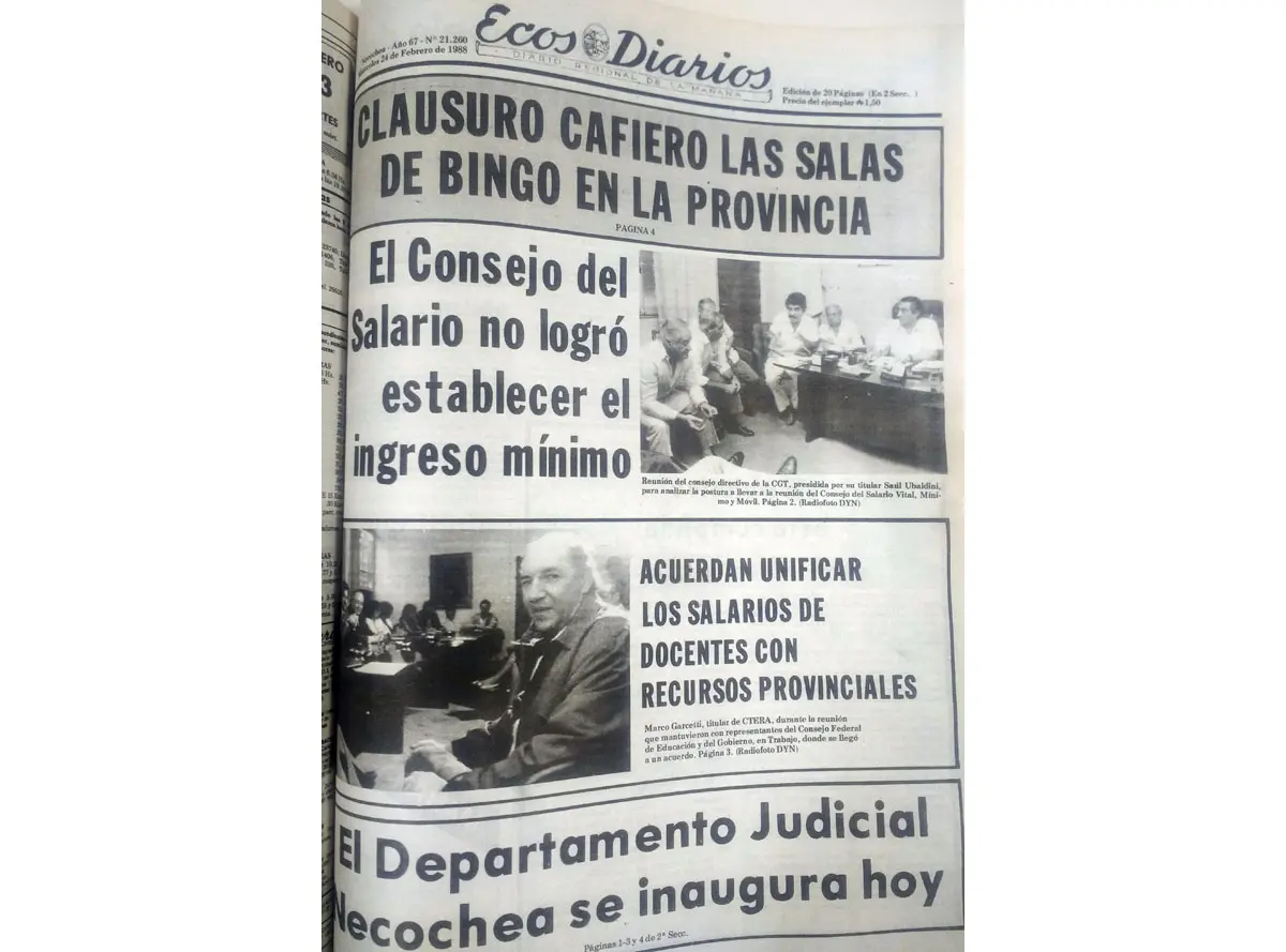 Miércoles 24 de febrero de 1988