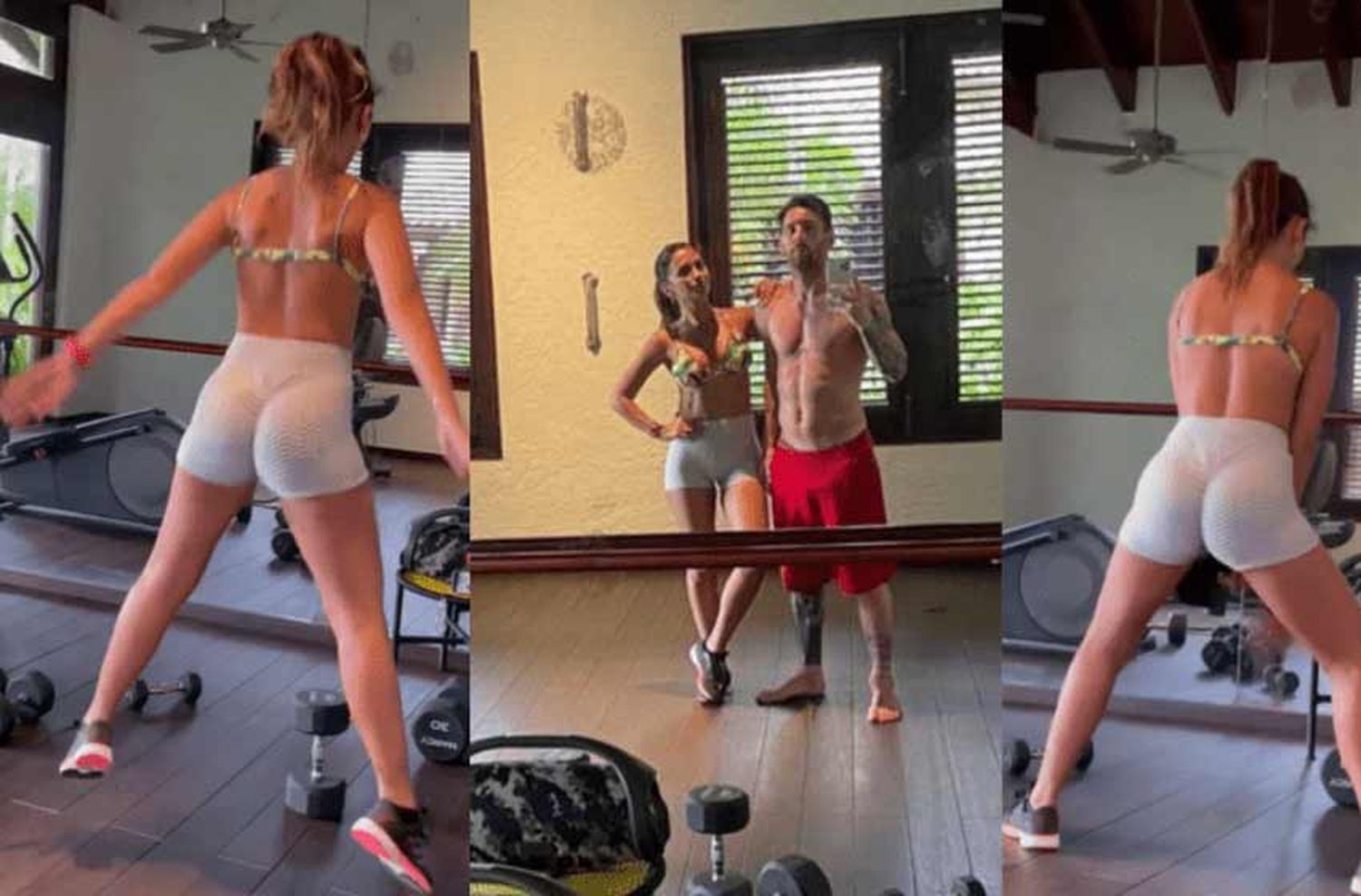 No paran ni en vacaciones: Messi y Antonela entrenaron en Miami y las redes explotaron