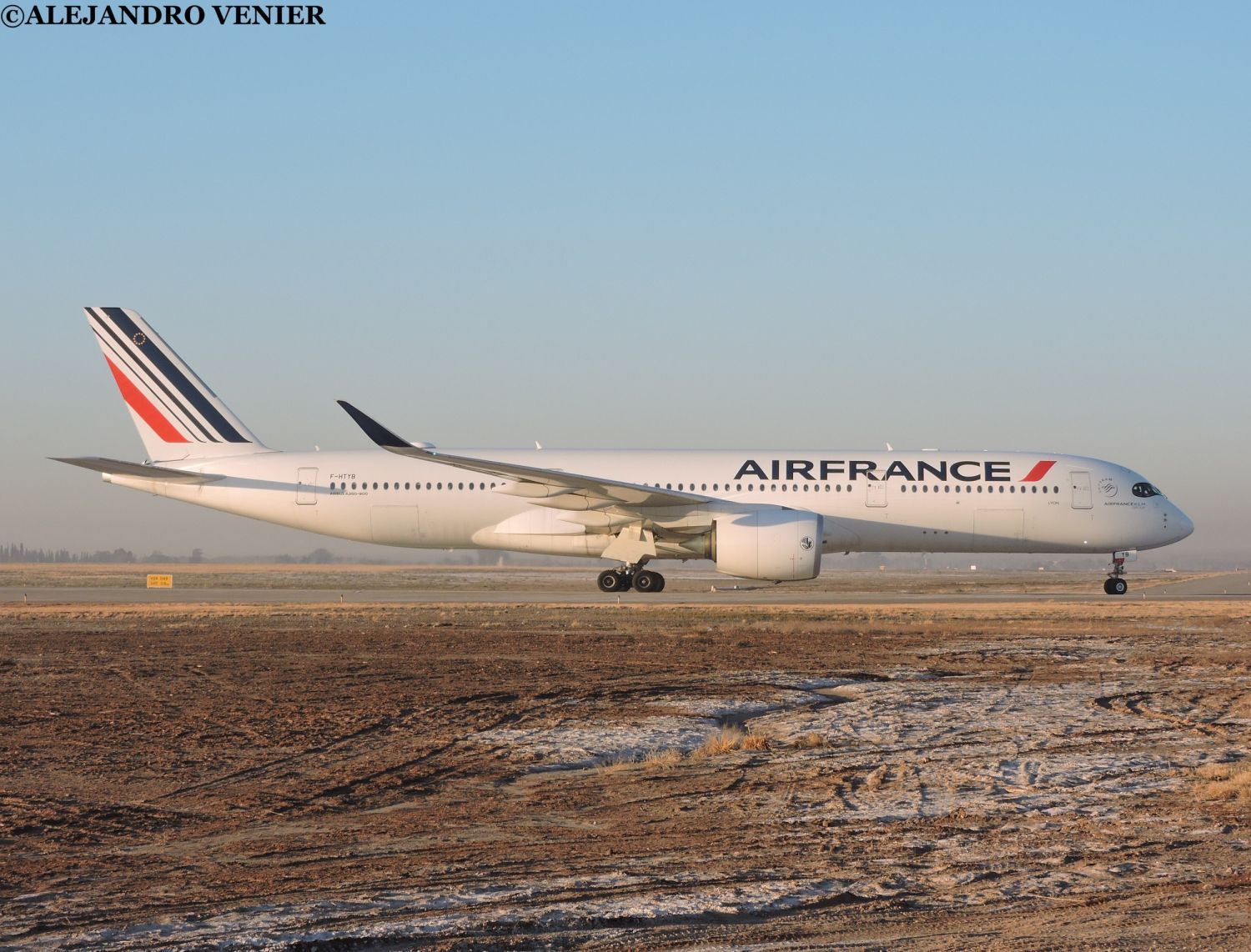 [Fotogalería] Un Airbus A350 de Air France en Mendoza