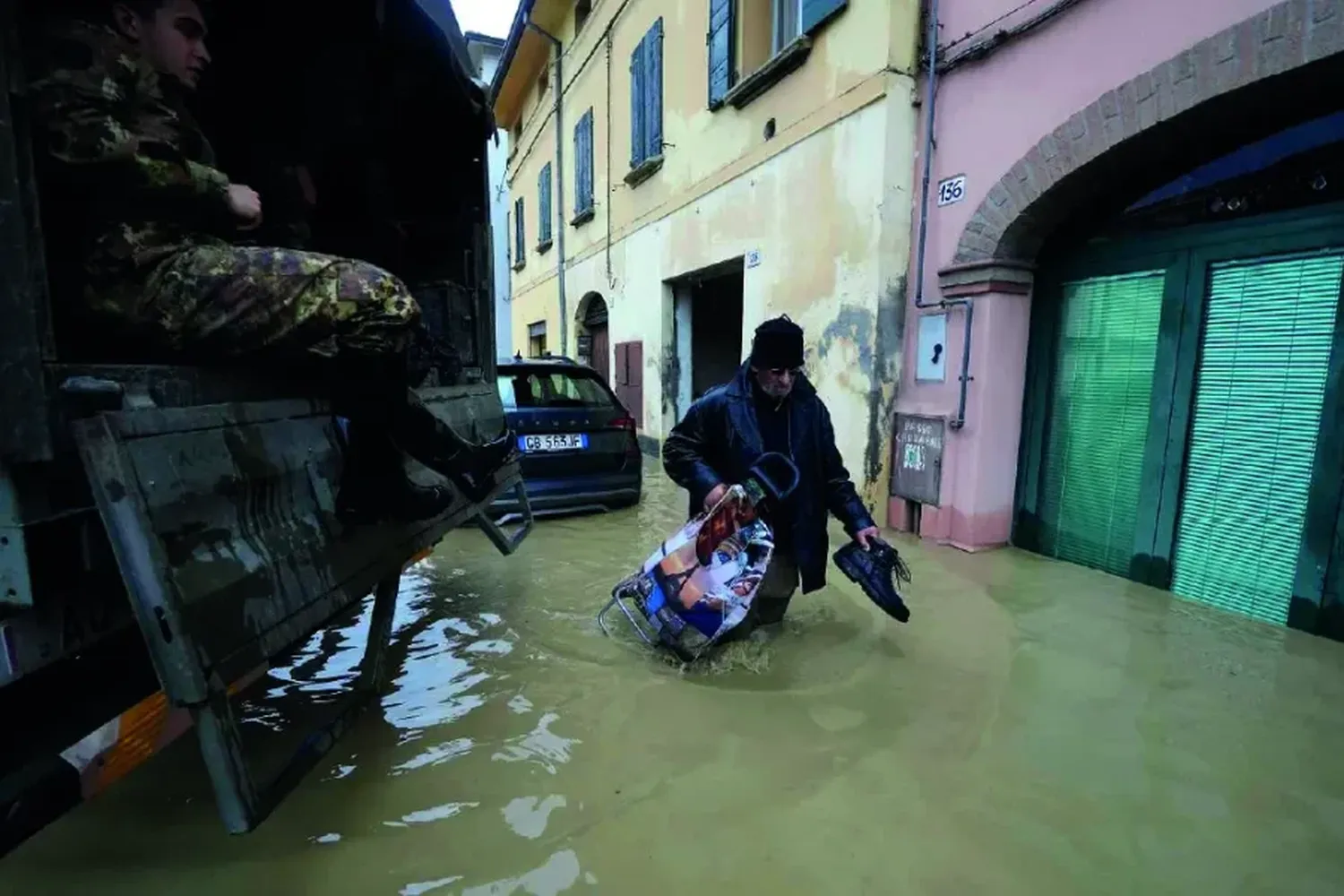 La región italiana de Emilia Romagna sigue en alerta roja por el temporal