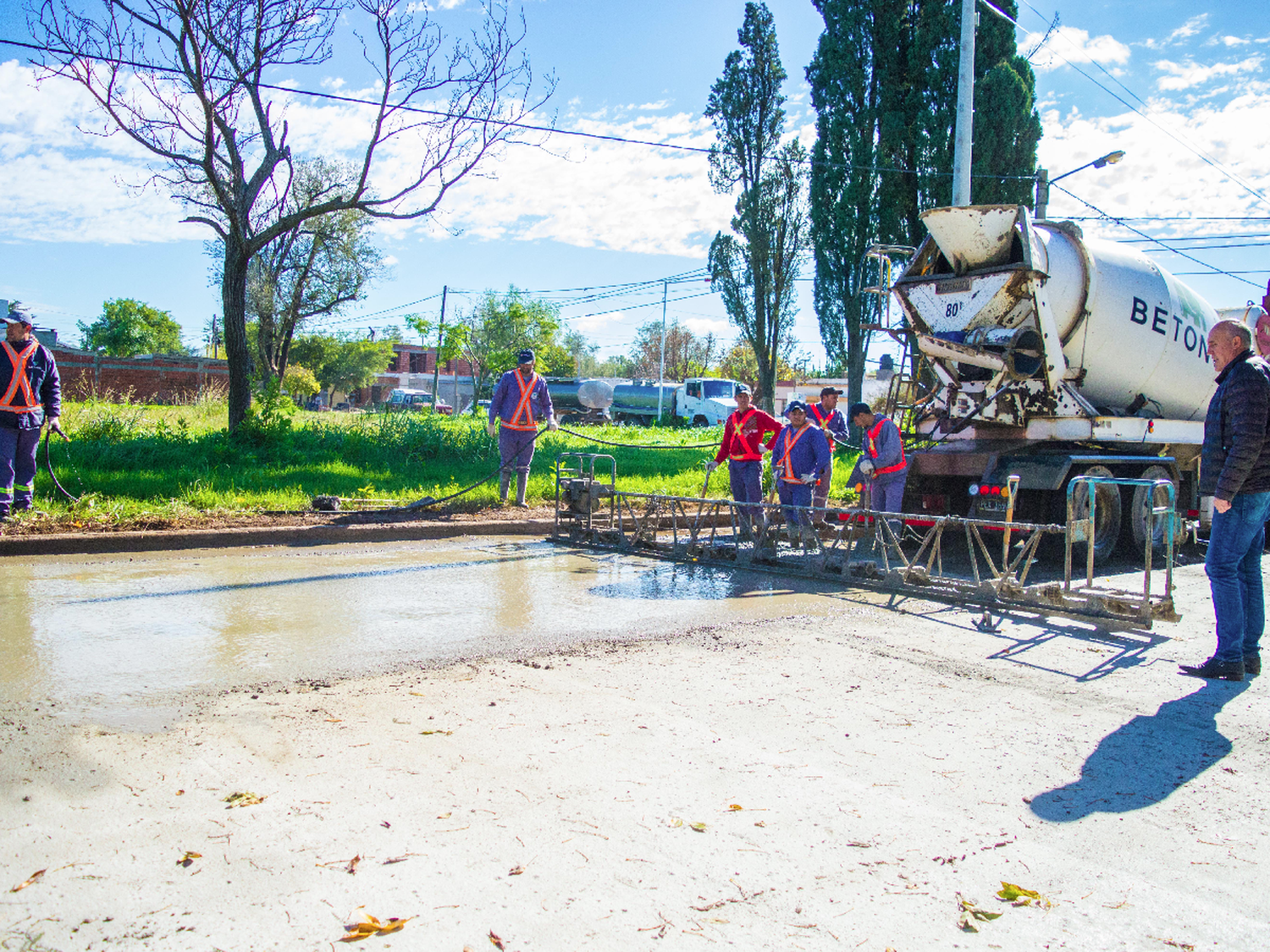 Las Varillas: finalizó obra de pavimento en barrio Alta Córdoba