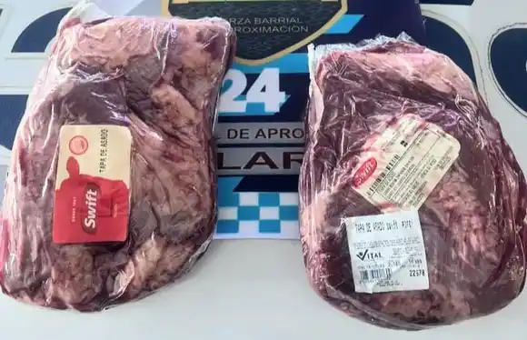 Descubrió a un “cliente” robando carne y logró recuperar la mercadería