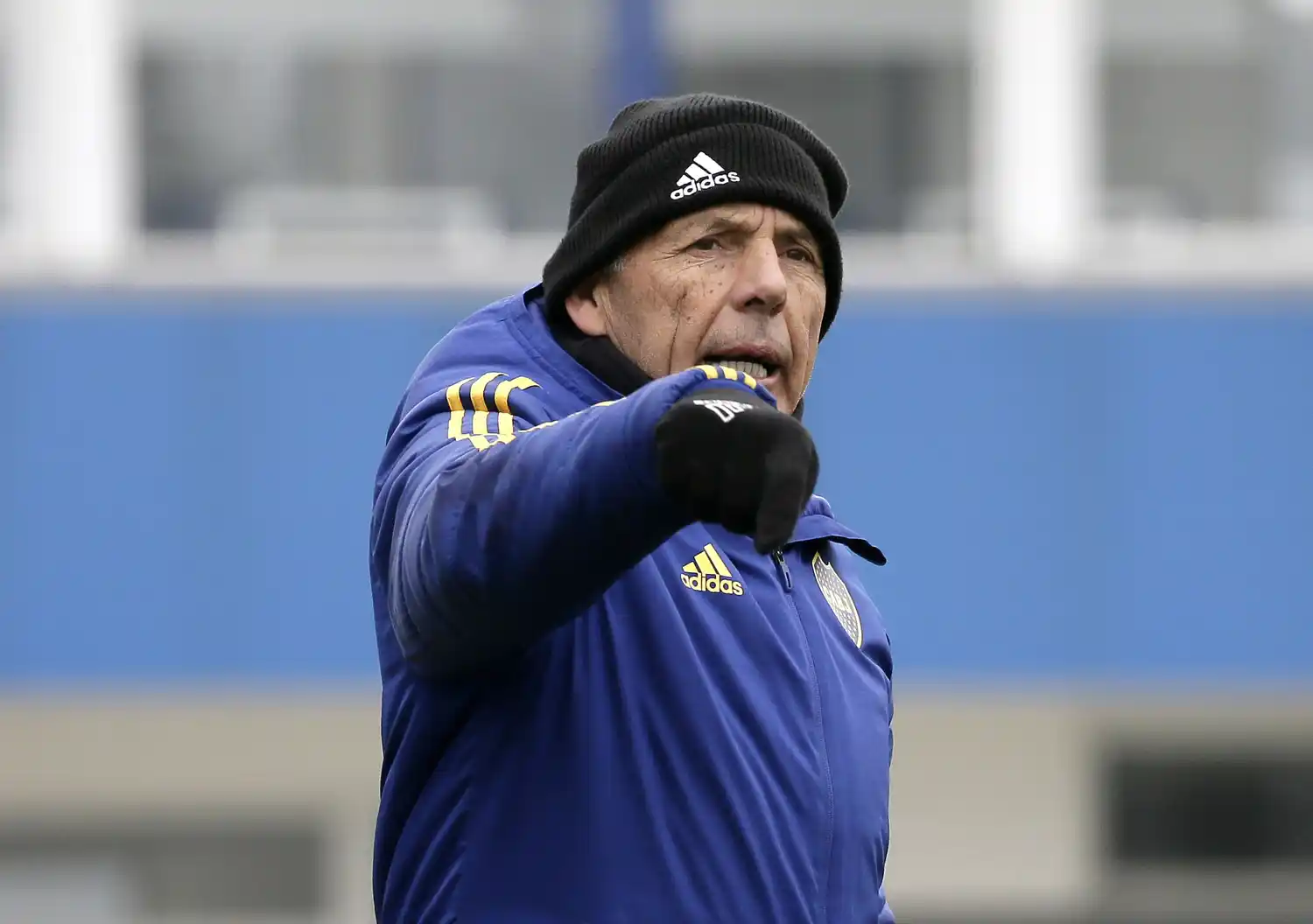 Russo, en la práctica de ayer.