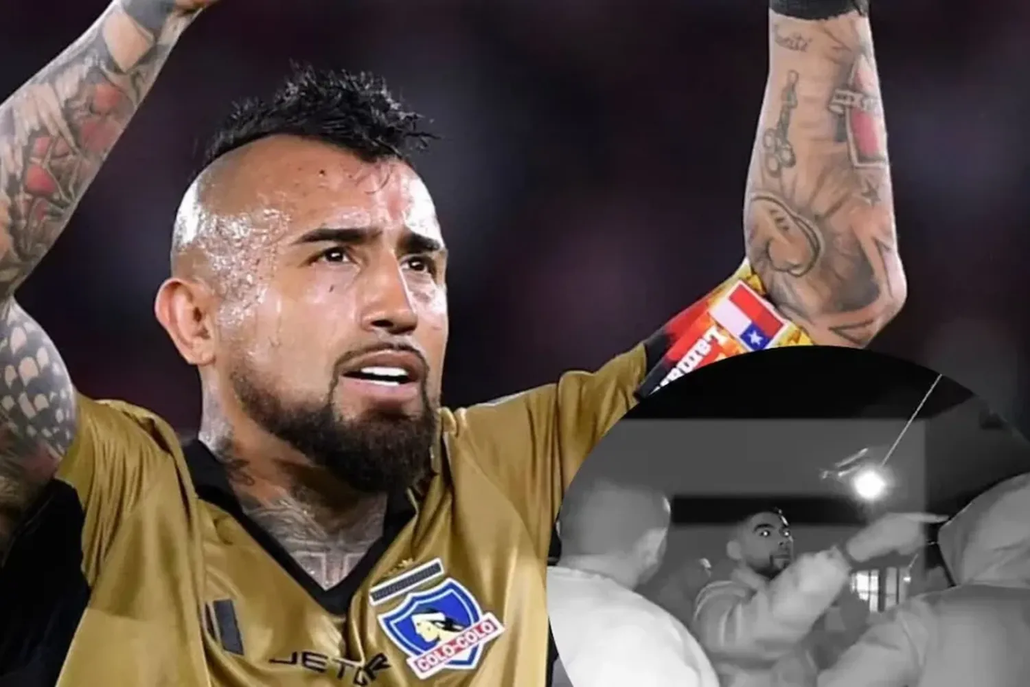 Borracho, Arturo Vidal discute con carabineros al ser detenido: el video