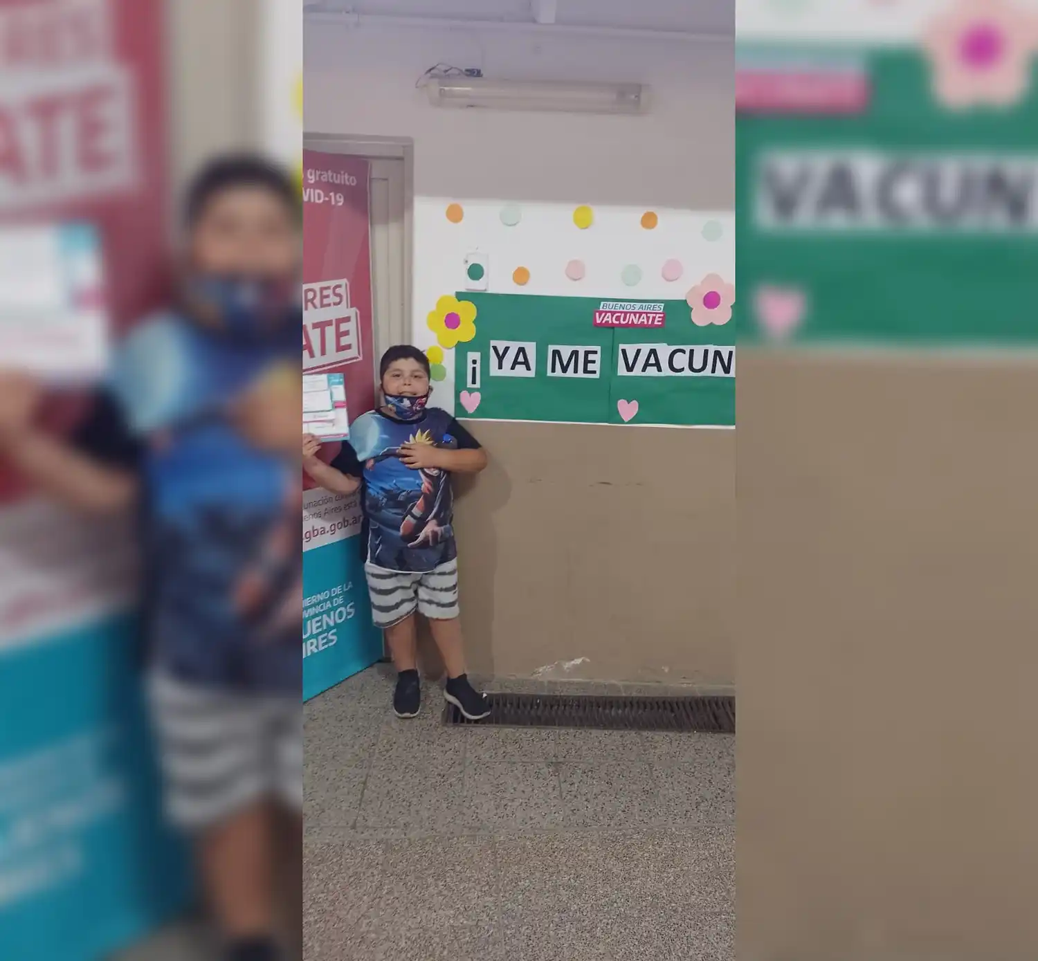 Jonas Guilmen se vacunó contra el COVID-19