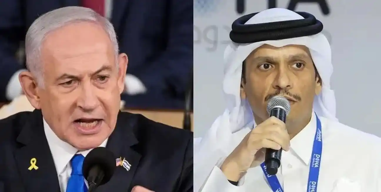 Tensiones entre Israel y Qatar. Primeros ministros Benjamín Netanyahu y Mohammed bin Abdulrahman Al Thani. Reuters/DW