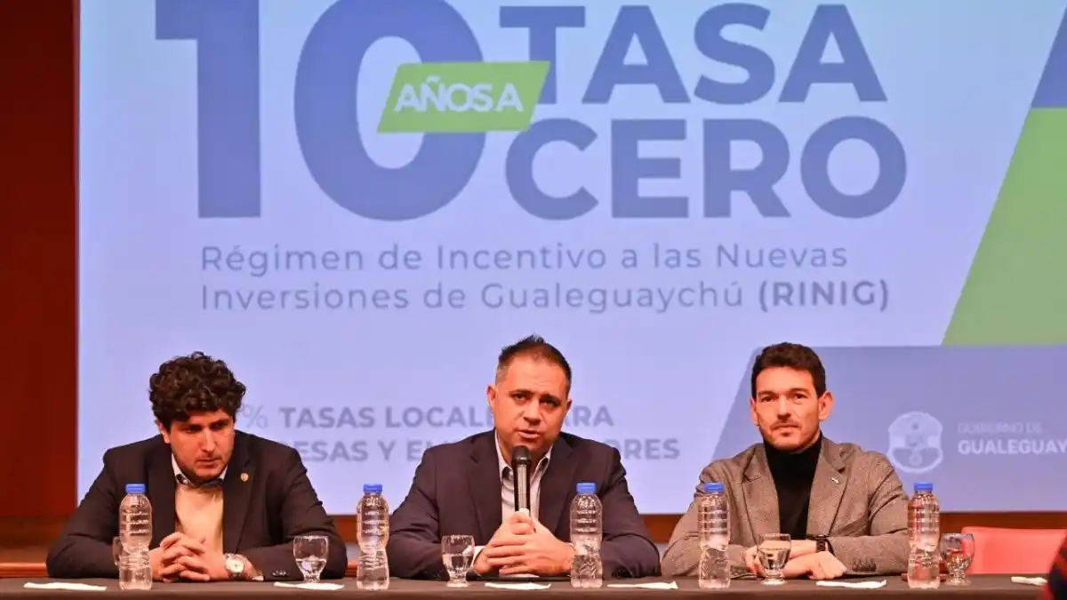 Davico propone no cobrarle tasas por 10 años a quienes realicen nuevas inversiones en Gualeguaychú