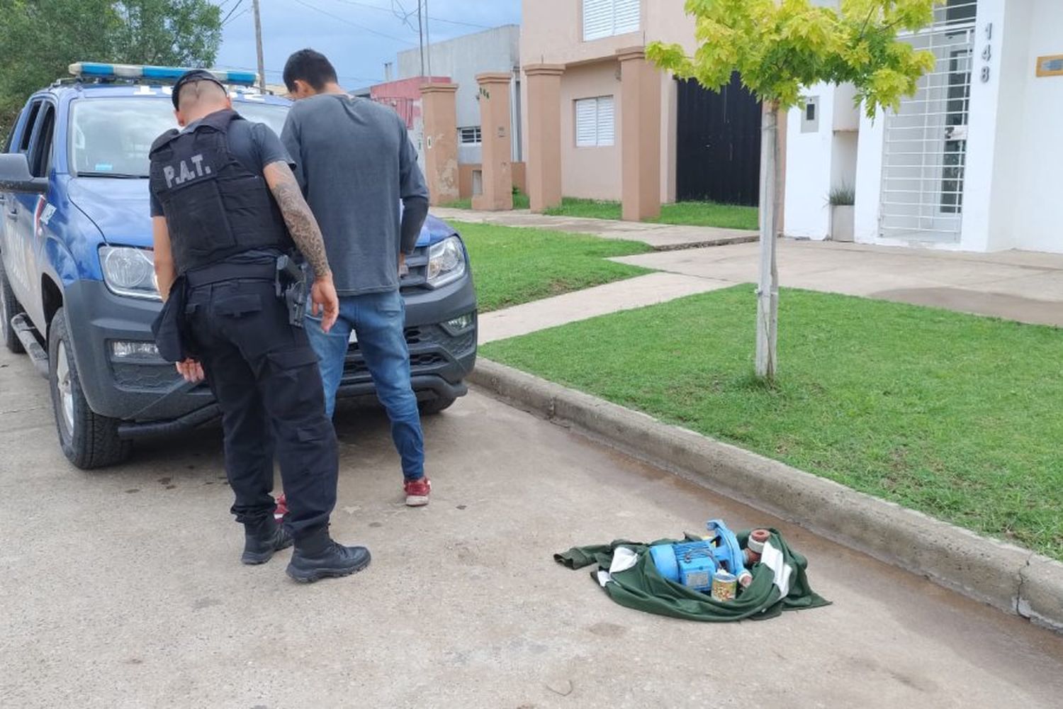 Robó una bomba de agua y terminó detenido