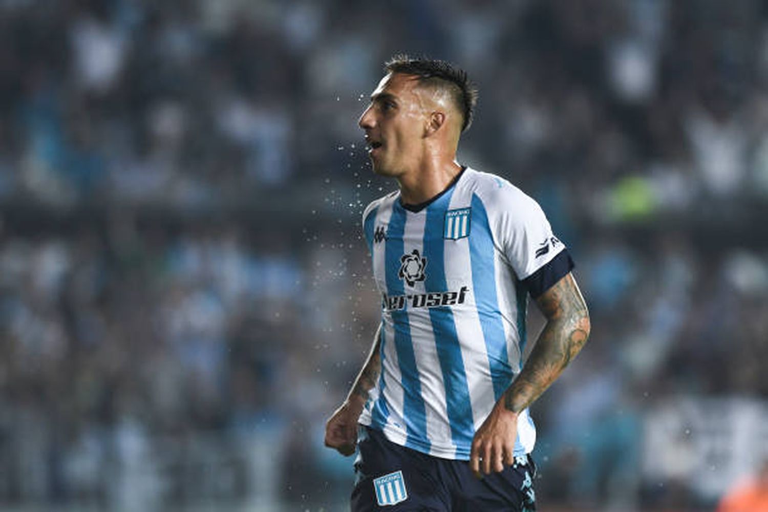 Correa volvió a entrenar de manera diferenciada