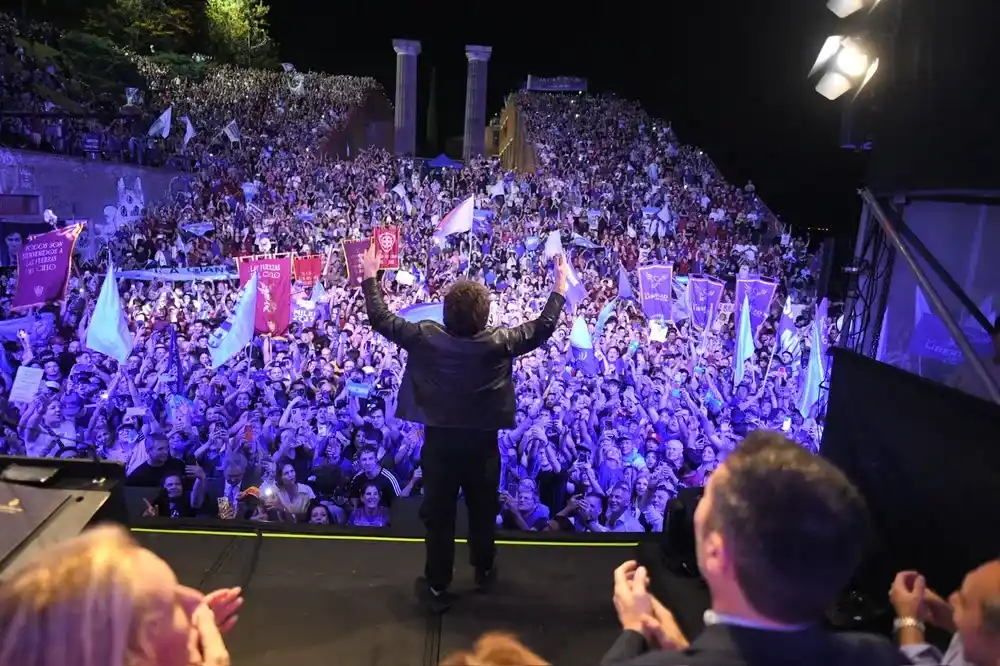 Javier Milei en Rosario.