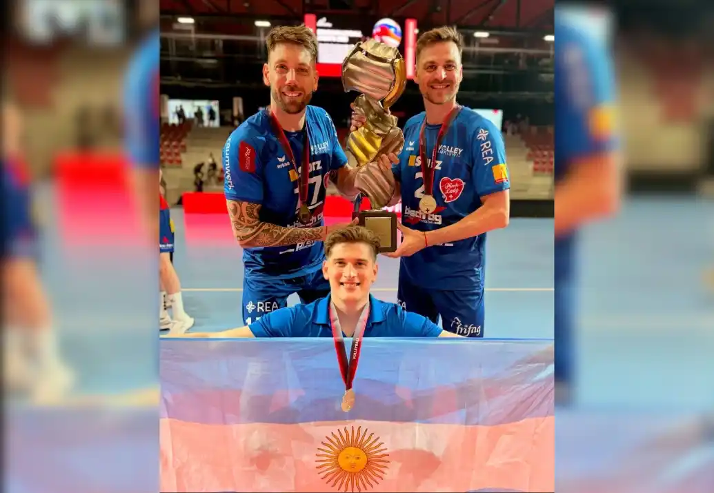 Vóley: Agustín Sorgue se alzó campeón en Suiza