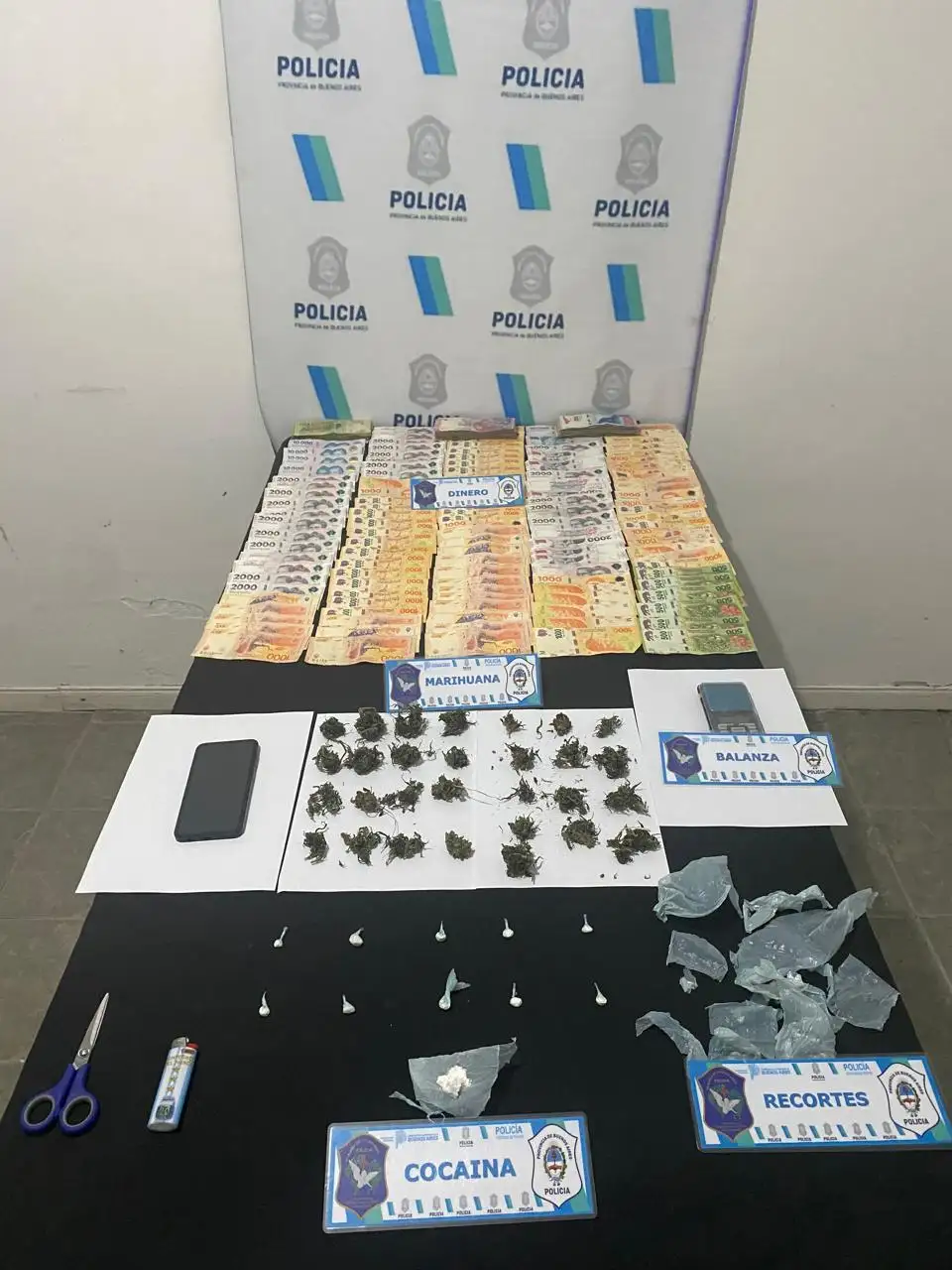 allanamiento drogas ilícitas cabrera y casella