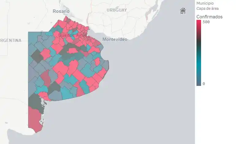 Coronavirus en Provincia: Camino a superar el medio millón de casos confirmados