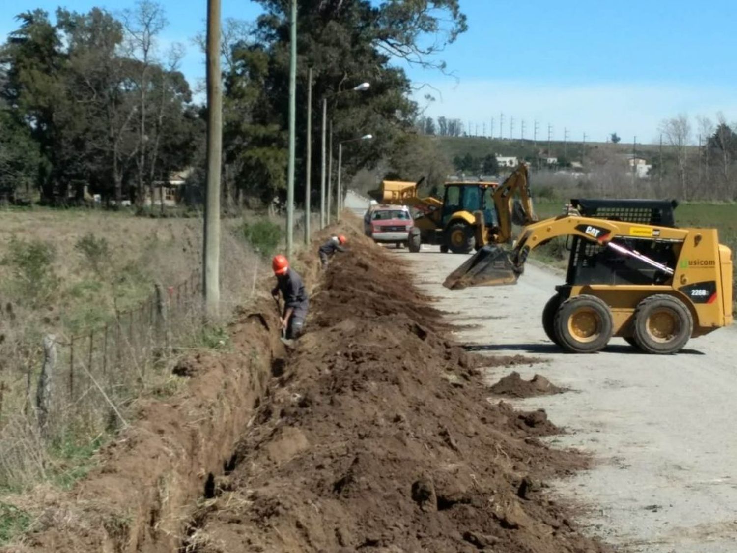 Etapa final de la obra de extensión de la red de gas a natural a Cerro Leones