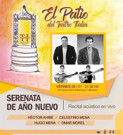 Vuelven los recitales en el Teatro Italia