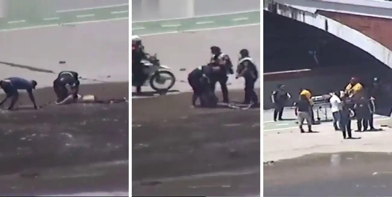 Después de recibir los primeros auxilios, la víctima fue trasladada al Hospital Municipal de Urgencias