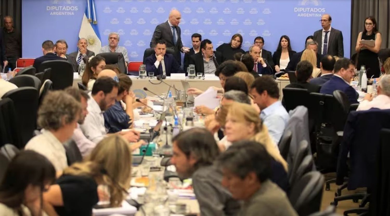 El plenario de comisiones de la Cámara de Diputados