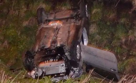 Un marplatense murió al volcar su auto en la ruta 74