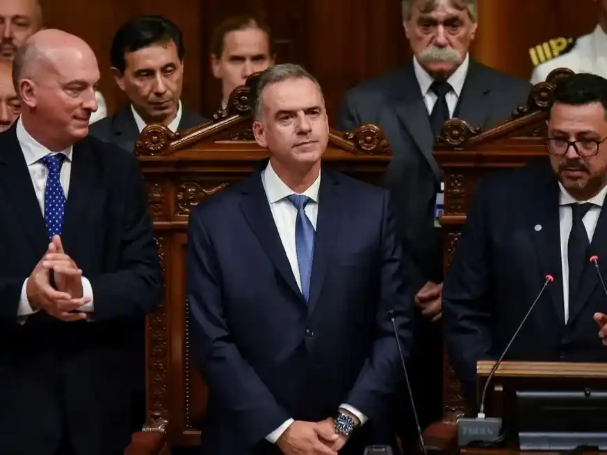 Orsi en la toma de posesión, en Montevideo, Uruguay, Crédito: Reuters